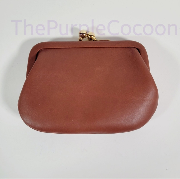 SOLD!!! NIB, Tan Vintage Coach Change Purse #7155 - Picture 2 of 10
